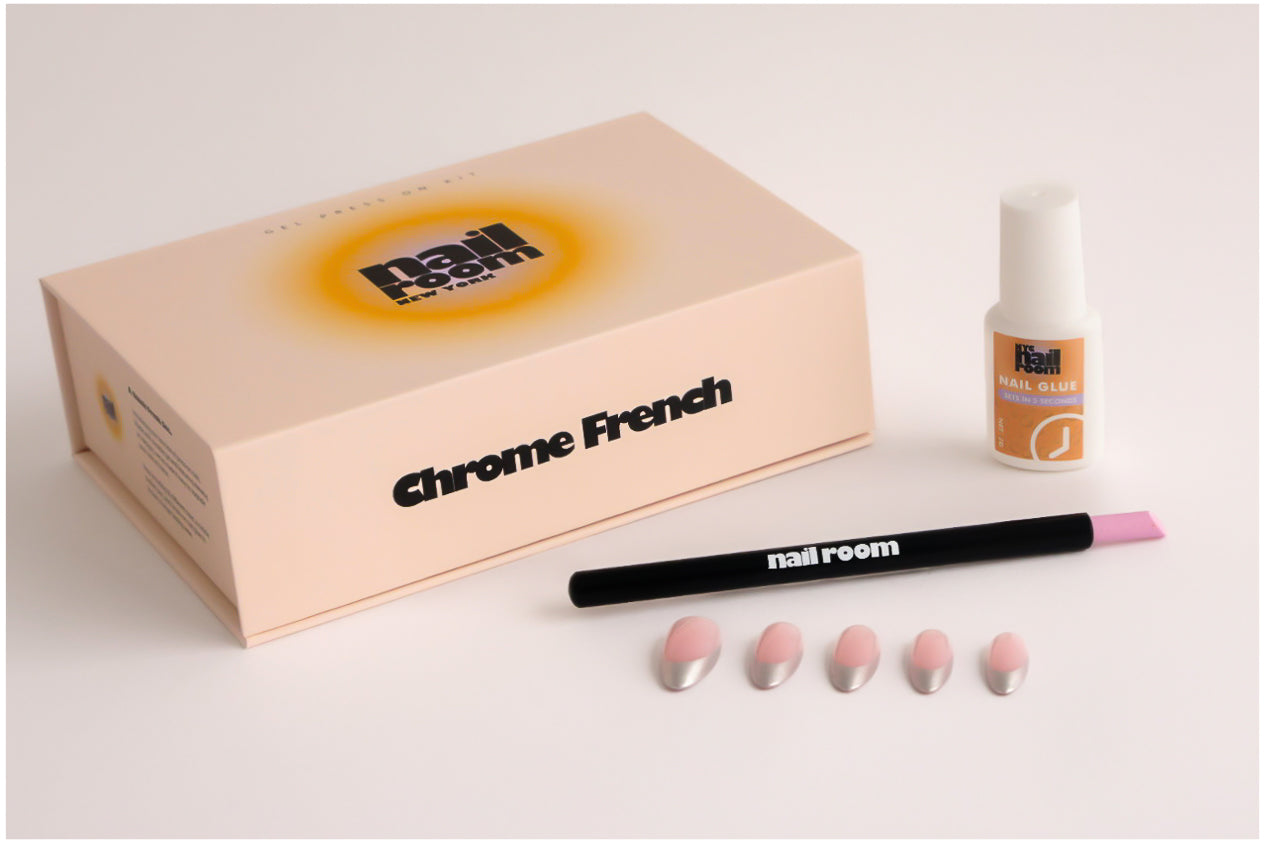 Chrome French - Gel Press On Kit